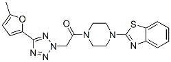 (9ci)-1-(2-苯并噻唑)-4-[[5-(5-甲基-2-呋喃)-2H-四唑-2-基]乙酰基]-哌嗪結(jié)構(gòu)式_606097-26-1結(jié)構(gòu)式