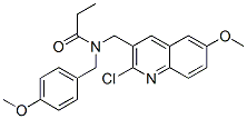 (9CI)-N-[(2-氯-6-甲氧基-3-喹啉)甲基]-N-[(4-甲氧基苯基)甲基]-丙酰胺結(jié)構(gòu)式_606102-89-0結(jié)構(gòu)式