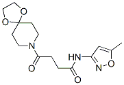 (9ci)-4-(1,4-二噁-8-氮雜螺[4.5]-8-癸基)-n-(5-甲基-3-異噁唑基)-4-氧代-丁酰胺結構式_606103-93-9結構式