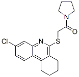 (9ci)-1-[[(3-氯-7,8,9,10-四氫-6-菲啶基)硫代]乙?；鵠-吡咯烷結(jié)構(gòu)式_606108-77-4結(jié)構(gòu)式
