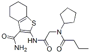 (9ci)-2-[[[環(huán)戊基(1-氧代丁基)氨基]乙酰基]氨基]-4,5,6,7-四氫-苯并[b]噻吩-3-羧酰胺結(jié)構(gòu)式_606109-08-4結(jié)構(gòu)式