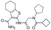 (9ci)-2-[[[(環(huán)丁基羰基)環(huán)戊基氨基]乙?；鵠氨基]-4,5,6,7-四氫-苯并[b]噻吩-3-羧酰胺結(jié)構(gòu)式_606109-57-3結(jié)構(gòu)式