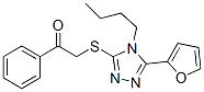 (9ci)-2-[[4-丁基-5-(2-呋喃)-4H-1,2,4-噻唑-3-基]硫代]-1-苯基-乙酮結(jié)構(gòu)式_606111-31-3結(jié)構(gòu)式