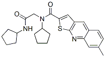 (9CI)-N-環(huán)戊基-N-[2-(環(huán)戊基氨基)-2-氧代乙基]-7-甲基-噻吩并[2,3-b]喹啉-2-羧酰胺結(jié)構(gòu)式_606114-80-1結(jié)構(gòu)式