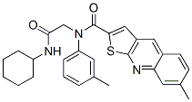 (9CI)-N-[2-(環(huán)己基氨基)-2-氧代乙基]-7-甲基-N-(3-甲基苯基)-噻吩并[2,3-b]喹啉-2-羧酰胺結(jié)構(gòu)式_606114-86-7結(jié)構(gòu)式