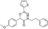 (9ci)-1-(4-甲氧基苯基)-2-氧代-2-[(2-苯基乙基)氨基]乙基酯2-噻吩羧酸結構式_606115-14-4結構式