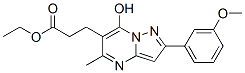 (9ci)-7-羥基-2-(3-甲氧基苯基)-5-甲基-,乙酯吡唑并[1,5-a]嘧啶-6-丙酸結(jié)構(gòu)式_606116-31-8結(jié)構(gòu)式