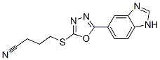(9ci)-4-[[5-(1H-苯并咪唑-5-基)-1,3,4-噁二唑-2-基]硫代]-丁腈結(jié)構(gòu)式_606117-03-7結(jié)構(gòu)式