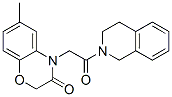 (9ci)-2-[(2,3-二氫-6-甲基-3-氧代-4H-1,4-苯并噁嗪-4-基)乙?；鵠-1,2,3,4-四氫-異喹啉結(jié)構(gòu)式_606119-69-1結(jié)構(gòu)式