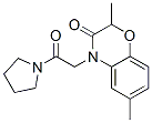 (9ci)-1-[(2,3-二氫-2,6-二甲基-3-氧代-4H-1,4-苯并噁嗪-4-基)乙?；鵠-吡咯烷結(jié)構(gòu)式_606119-93-1結(jié)構(gòu)式