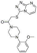 (9ci)-1-(2-甲氧基苯基)-4-[(1,2,4-噻唑并[4,3-a]嘧啶-3-基硫代)乙?；鵠-哌嗪結(jié)構(gòu)式_606121-75-9結(jié)構(gòu)式