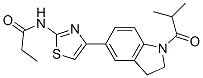 (9CI)-N-[4-[2,3-二氫-1-(2-甲基-1-氧代丙基)-1H-吲哚-5-基]-2-噻唑]-丙酰胺結構式_606121-92-0結構式