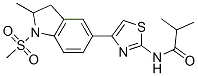 (9CI)-N-[4-[2,3-二氫-2-甲基-1-(甲基磺酰基)-1H-吲哚-5-基]-2-噻唑]-2-甲基-丙酰胺結構式_606121-98-6結構式