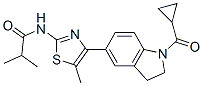 (9CI)-N-[4-[1-(環(huán)丙基羰基)-2,3-二氫-1H-吲哚-5-基]-5-甲基-2-噻唑]-2-甲基-丙酰胺結(jié)構(gòu)式_606122-02-5結(jié)構(gòu)式