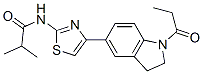 (9CI)-N-[4-[2,3-二氫-1-(1-氧代丙基)-1H-吲哚-5-基]-2-噻唑]-2-甲基-丙酰胺結(jié)構(gòu)式_606122-05-8結(jié)構(gòu)式