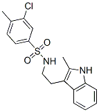 (9ci)-3-氯-4-甲基-n-[2-(2-甲基-1H-吲哚-3-基)乙基]-苯磺酰胺結(jié)構(gòu)式_606133-71-5結(jié)構(gòu)式