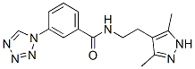 (9ci)-n-[2-(3,5-二甲基-1H-吡唑-4-基)乙基]-3-(1H-四唑-1-基)-苯甲酰胺結構式_606134-47-8結構式