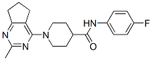 (9ci)-1-(6,7-二氫-2-甲基-5H-環(huán)戊并嘧啶-4-基)-n-(4-氟苯基)-4-哌啶羧酰胺結構式_606135-91-5結構式