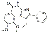 Benzamide, n-(5-ethyl-4-phenyl-2-thiazolyl)-3,4-dimethoxy-(9ci)Structure,606922-83-2Structure Benzamide, n-(5-ethyl-4-phenyl-2-thiazolyl)-3,4-dimethoxy-(9ci) Structure,606922-83-2Structure