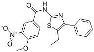 (9ci)-n-(5-乙基-4-苯基-2-噻唑)-4-甲氧基-3-硝基-苯甲酰胺結構式_606922-90-1結構式