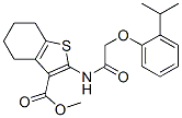 (9ci)-4,5,6,7-四氫-2-[[[2-(1-甲基乙基)苯氧基]乙?；鵠氨基]-苯并[b]噻吩-3-羧酸甲酯結(jié)構(gòu)式_606923-47-1結(jié)構(gòu)式
