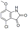 4-Chloro-7-methoxyisatinStructure,60706-07-2Structure 4-Chloro-7-methoxyisatin Structure,60706-07-2Structure