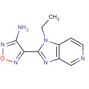4-(1-乙基-1H-咪唑并[4,5-c]吡啶-2-基)-1,2,5-噁二唑-3-胺結(jié)構(gòu)式_607368-87-6結(jié)構(gòu)式