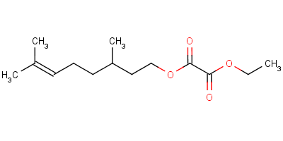 Ethyl citronellyl oxalateStructure,60788-25-2Structure Ethyl citronellyl oxalate Structure,60788-25-2Structure