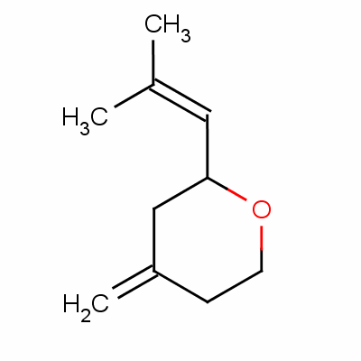 Tetrahydro-4-methylene-2-(2-methyl-1-propenyl)-2h-pyranStructure,60857-05-8Structure Tetrahydro-4-methylene-2-(2-methyl-1-propenyl)-2h-pyran Structure,60857-05-8Structure