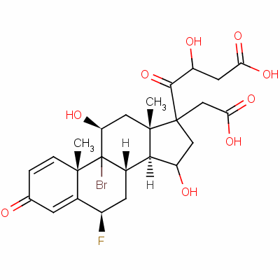 9-Bromo-6beta-fluoro-11beta,17,21-trihydroxypregna-1,4-diene-3,20-dione 17,21-di(acetate)Structure,60864-40-6Structure 9-Bromo-6beta-fluoro-11beta,17,21-trihydroxypregna-1,4-diene-3,20-dione 17,21-di(acetate) Structure,60864-40-6Structure