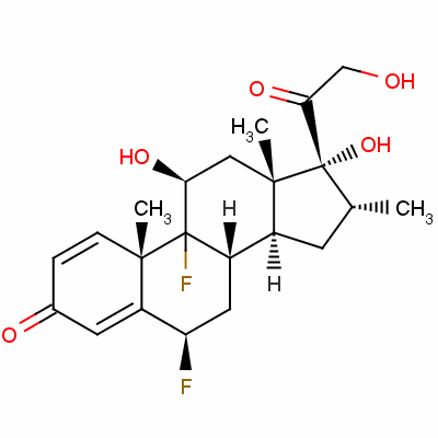 6Beta,9-difluoro-11beta,17,21-trihydroxy-16alpha-methylpregna-1,4-diene-3,20-dioneStructure,60895-22-9Structure 6Beta,9-difluoro-11beta,17,21-trihydroxy-16alpha-methylpregna-1,4-diene-3,20-dione Structure,60895-22-9Structure