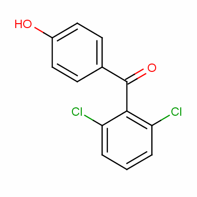 (2,6-Dichlorophenyl) (4-hydroxyphenyl) ketoneStructure,61002-53-7Structure (2,6-Dichlorophenyl) (4-hydroxyphenyl) ketone Structure,61002-53-7Structure