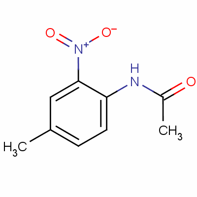 4-甲基-2-硝基-乙酰苯胺結(jié)構(gòu)式_612-45-3結(jié)構(gòu)式