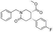 Cis 1-benzyl-4-(4-fluorophenyl)-6-oxopiperidine-3-carboxylic acid methyl esterStructure,612095-73-5Structure Cis 1-benzyl-4-(4-fluorophenyl)-6-oxopiperidine-3-carboxylic acid methyl ester Structure,612095-73-5Structure
