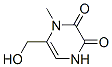 2,3-Pyrazinedione,1,4-dihydro-6-(hydroxymethyl)-1-methyl-Structure,61481-37-6Structure 2,3-Pyrazinedione,1,4-dihydro-6-(hydroxymethyl)-1-methyl- Structure,61481-37-6Structure