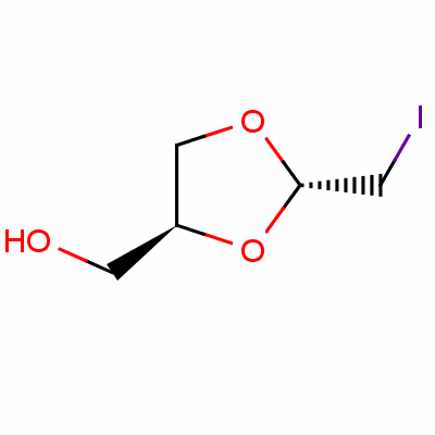 Trans-2-(iodomethyl)-1,3-dioxolane-4-methanolStructure,61508-57-4Structure Trans-2-(iodomethyl)-1,3-dioxolane-4-methanol Structure,61508-57-4Structure