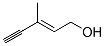 (E)-3-甲基戊-2-烯-4-炔-1-醇結(jié)構(gòu)式_6153-06-6結(jié)構(gòu)式