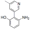 Phenol, 3-amino-2-(5-methyl-3-pyridinyl)-(9ci)Structure,615572-96-8Structure Phenol, 3-amino-2-(5-methyl-3-pyridinyl)-(9ci) Structure,615572-96-8Structure