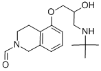5-[3-(叔丁基氨基)-2-羥基丙氧基]-3,4-二氫-1H-異喹啉-2-甲醛結(jié)構(gòu)式_61563-18-6結(jié)構(gòu)式