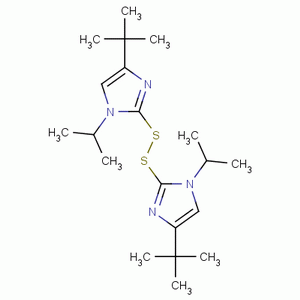 2,2’-Dithiobis(4-tert-butyl-1-isopropyl-1h-imidazole)Structure,61747-35-1Structure 2,2’-Dithiobis(4-tert-butyl-1-isopropyl-1h-imidazole) Structure,61747-35-1Structure