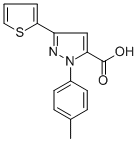 5-Thiophen-2-yl-2-p-tolyl-2h-pyrazole-3-carboxylicacidStructure,618382-78-8Structure 5-Thiophen-2-yl-2-p-tolyl-2h-pyrazole-3-carboxylicacid Structure,618382-78-8Structure