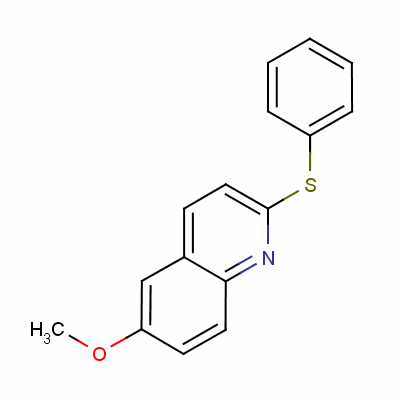 Methyl 2-phenylthio-6-quinolyl etherStructure,61931-86-0Structure Methyl 2-phenylthio-6-quinolyl ether Structure,61931-86-0Structure
