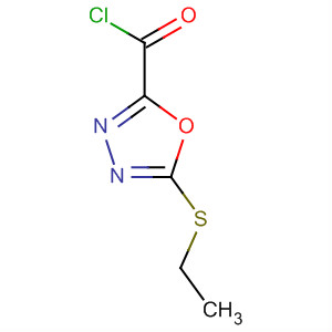 5-(Ethylsulfanyl)-1,3,4-oxadiazole-2-carbonyl chlorideStructure,62373-37-9Structure 5-(Ethylsulfanyl)-1,3,4-oxadiazole-2-carbonyl chloride Structure,62373-37-9Structure