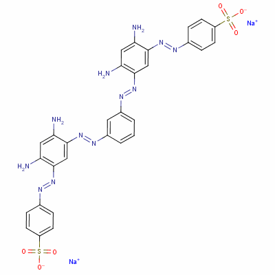 4,4-[1,3-亞苯基雙[氮雜( 4,6-二氨基-3,1-亞苯基)氮雜]]雙-苯磺酸結(jié)構(gòu)式_6252-62-6結(jié)構(gòu)式