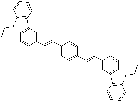 3,3’-(1,4-Phenylenedi-2,1-ethenediyl)bis(9-ethyl-9h-carbazole)Structure,62608-15-5Structure 3,3’-(1,4-Phenylenedi-2,1-ethenediyl)bis(9-ethyl-9h-carbazole) Structure,62608-15-5Structure