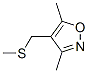 (9ci)-3,5-二甲基-4-[(甲基硫代)甲基]-異噁唑結(jié)構(gòu)式_62679-06-5結(jié)構(gòu)式