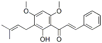 (E)-1-[2-羥基-4,6-二甲氧基-3-(3-甲基-2-丁烯)苯基]-3-苯基-2-丙烯-1-酮結(jié)構(gòu)式_62820-10-4結(jié)構(gòu)式