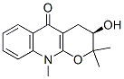 (3R)-2,3,4,10-四氫-3-羥基-2,2,10-三甲基-5H-吡喃并[2,3-b]喹啉-5-酮結(jié)構(gòu)式_62928-56-7結(jié)構(gòu)式