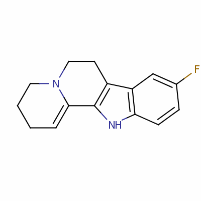 9-氟-2,3,4,6,7,12-六氫吲哚并[2,3-a]喹嗪結(jié)構(gòu)式_62933-29-3結(jié)構(gòu)式