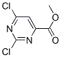 Methyl-2,4-Dichloro pyrimidine 6-carboxylate Structure,6299-85-0Structure